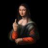 47ffc3 mona lisa with middle finger